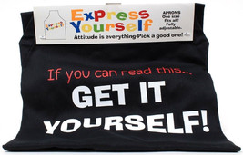 Express Yourself Apron One Size Fits All If You Can Read This Get It Yourself - £13.58 GBP