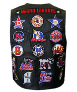 Negro League Baseball Commemorative Leather Motor Cycle Vest NLBM LEATHE... - $1,705.72 MXN