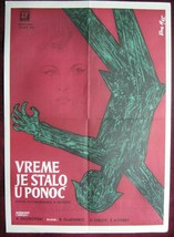 1958 Original Movie Poster Nikolai Figurovsky Chasy USSR Polnoch Rita Gladunko - £91.74 GBP