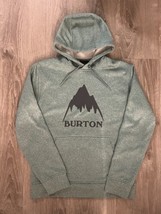 Burton Sweatshirt Mens Small Light Green Pullover Hoodie Snowboarding - £36.76 GBP