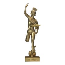 Hermes Naked Nude Male Figure Greek God Messenger Statue Sculpture Bronze Effect - £31.01 GBP
