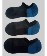 (3 Pair) Men COTTON No Show Ankle Casual Socks - fits MEN&#39;S U.S SHOE SIZ... - £6.58 GBP
