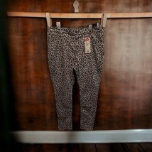 Levi&#39;s Womens 18W Brown Leopard Coin Pocket 720 High Rise Skinny Jeans L... - $33.61