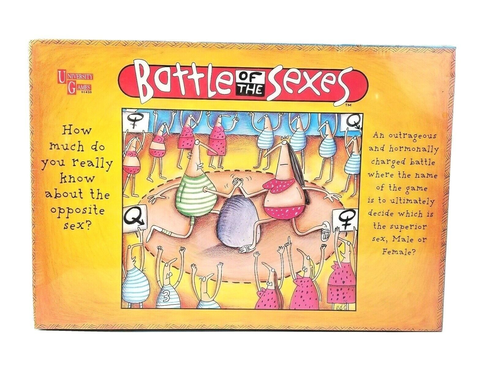 Battle of the Sexes Board Game 1997 Vintage University Games Party NEW SEALED - £10.35 GBP