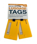 Travelon Set of 2 Luggage Tags - Yellow Set of 2 Luggage Tags Heavy Duty... - £4.63 GBP