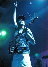 Rage Against the Machine Tom Morello Soul Power Stratocaster guitar pin-up photo - £2.82 GBP