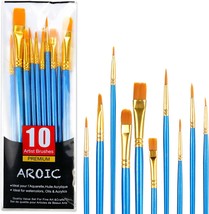 Acrylic Paint Brush Set 1 Packs / 10 pcs Watercolor Brushes Painting Brush  - $15.37