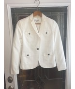 Calvin Klein Jacket Womens Sz 0 White Linen - $35.59