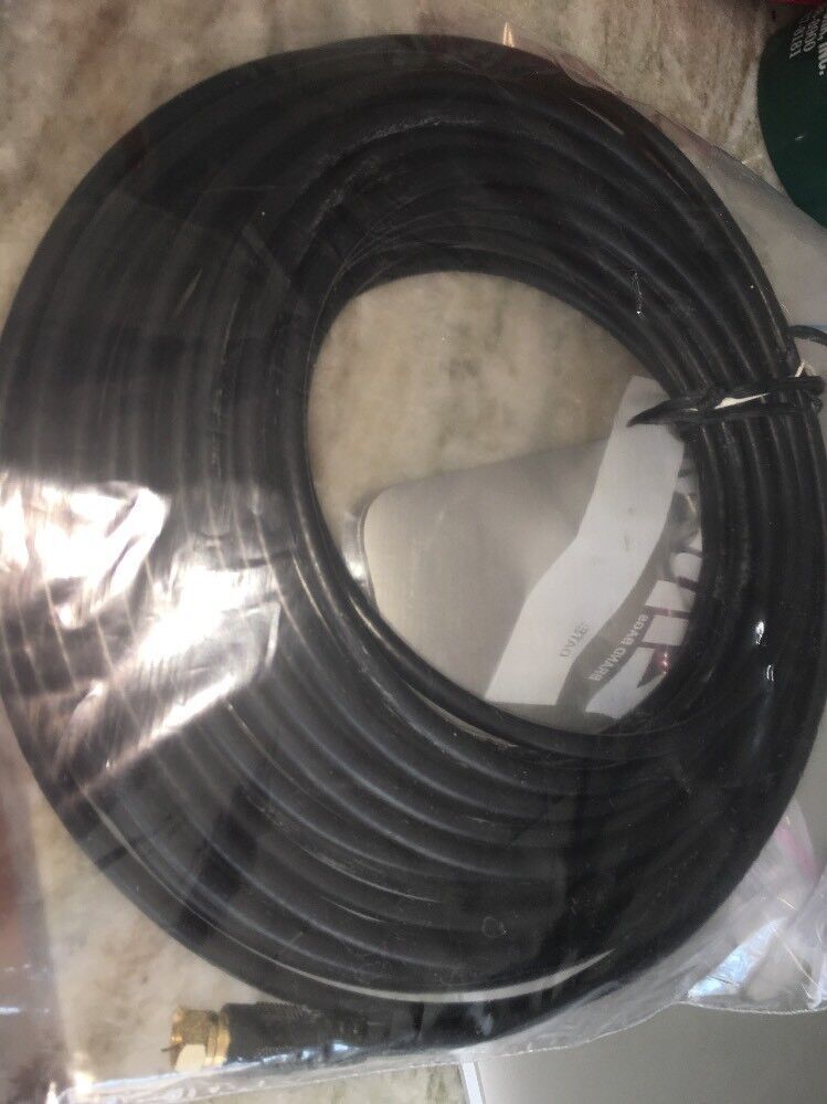 25 Ft Black Coax Cable With Ends - $18.85