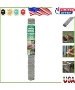 Versatile 20 Gauge Galvanized Chicken Wire - 24&quot; x 10&#39; for Crafting &amp; Ga... - $31.67