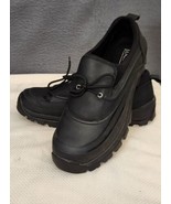 Lands End Mens 95948 Leather Rubber Snow Waterproof Shoes 13D Black - $64.34 CAD