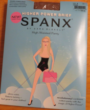 Spanx Higher Power High Waisted Slimming Shaping Briefs In Cocoa Size A - £18.92 GBP