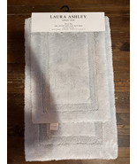 Laura Ashley 100% Cotton 2pc Rug Set Bathroom Rug Mat Anti-Slip Soft Gre... - $57.13 CAD