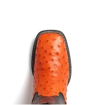 ALABAMA Genuine Ostrich Skin Cowboy Boot from the Western Collection Orange image 5