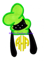 Goofy Hat Ears For Monogram Machine Embroidery Applique Instant Download - £3.20 GBP