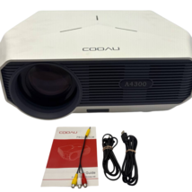 Cooau A4300 Portable Movie Projector 5500 Lumens 1080P HDMI USB White READ - $1,228.55 MXN