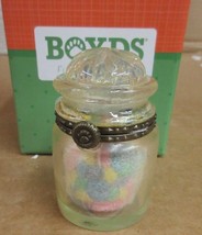 Boyds Bears Sweetie&#39;s Candy Jar With J B Mcnibble 4038003 Treasure Box Figurine - £28.40 GBP