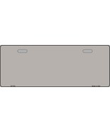 Solid Grey Novelty Half License Plate - $24.55 CAD