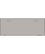 Solid Grey Novelty Half License Plate - £14.34 GBP