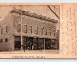 Cemento Blocco Street Vista Lynn Indiana IN 1907 Udb Cartolina L16 - $36.83