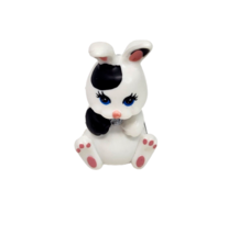 Vintage 1995 Kenner Littlest Pet Shop Hop &#39;n Hide Bunnies White Bunny Rabbit - £16.66 GBP