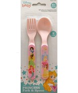 Disney Baby Princess Fork &amp; Spoon Set Plastic Brand NEW Sealed BPA Free ... - £8.19 GBP