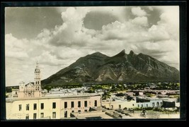 Vintage Travel Photo Postcard RPPC Hand Colored Vista Parcial Monterrey Mexico - $14.84