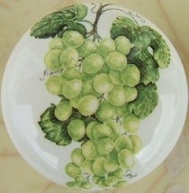 Cabinet Knobs Knob Green White grapes #2 fruit - £4.08 GBP