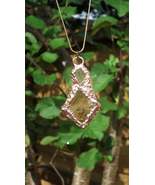 Raw Honey Calcite pendant / Red copper / Electroformed copper / Free Cop... - $1,032.02 MXN+