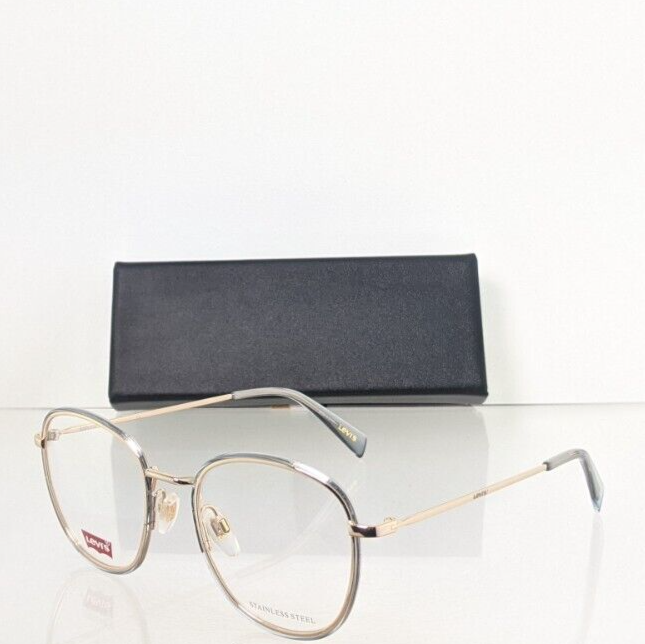Brand New Authentic Levi Eyeglasses 1027 QWU Gold Grey 50mm Sunglasses - $69.29