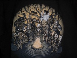 TeeFury Nightmare LARGE &quot;Halloween Tale&quot; Before Christmas Shirt BLACK - £11.19 GBP