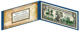 MASSACHUSETTS State $1 Bill *Genuine Legal Tender* US One-Dollar Currency *Green - £9.75 GBP