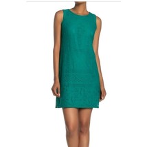 NWT Womens Size 6 Eliza J Green Floral Lace Overlay Sleeveless Mini Dress - £40.67 GBP