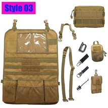 Universal  Molle Car Seat Back Organizer Bag Pack  Battle Panel Vehicle Seat Cov - £108.71 GBP