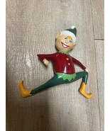 Vintage 1981 Sun Hill Industries Sitting Plastic Christmas Elf Kitschy R... - $464.58 MXN