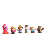 Fisher Price Little People Figures Lot Farmer Gardener Man Monkey Flamin... - $230.53 MXN