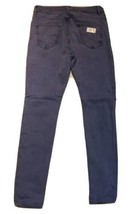 Light Dark Purplish Blue Trendy Stretchy Straight Leg Jeans W 32 L30 - £8.62 GBP