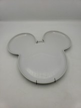 Disney Parks 14" White Home Ceramic Mickey Mouse Serving Plate Tray Platter - $26.17