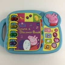 VTech Peppa Pig Learn &amp; Discover Book Electronic Learning Educational Toy 2019 - £23.70 GBP