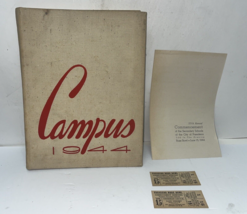 Pasadena Jr College Yearbook 1944 Pasadena CA &amp; Commencement Program &amp; Tix - £30.03 GBP