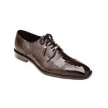 Belvedere Mens Shoes Batta Chocolate Brown Genuine Ostrich 14006 image 8