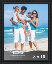 Icona Bay 8X10 Black Picture Frame Beautifully Detailed Molding, Contemporary Pi - £8.47 GBP