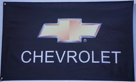 Chevrolet Racing Black Flag 3X5 Ft Polyester Banner USA - £12.64 GBP