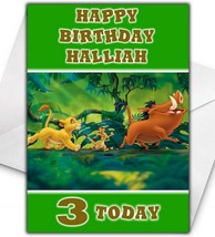 THE LION KING Personalised Birthday / Christmas / Card - Large A5 - Disney - £3.20 GBP