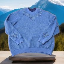 Bonworth Vtg Crewneck Sweatshirt Womans Sz XL Butterflies Floral Grandma... - $25.99