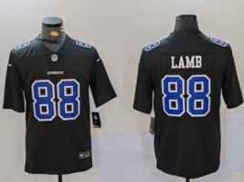 Men&#39;s Dallas Cowboys #88 CeeDee Lamb Football Stitched Js Black Retro - £39.47 GBP