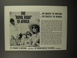 1962 Cunard and Union-Castle Cruises Ad - The Royal Road to Africa - £14.50 GBP