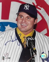 Jason Giambi New York Yankees signed baseball 8x10 photo COA  - £67.05 GBP