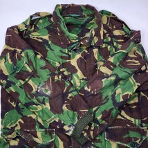 Vintage British Military Camouflage Field Jacket Coat Size Medium - £26.58 GBP