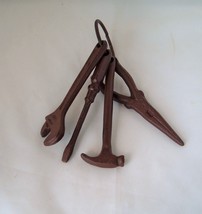 Cast Iron Mini Replica Tools Man cave rustic Brown primitive display home decor - £7.90 GBP